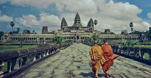 đền angkor wat ở campuchia