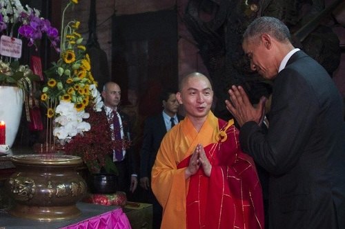 Chùa Ngọc Hoàng từng đón tiếp tổng thống B.Obama