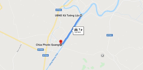 Cách đi đến chùa Phước Quang