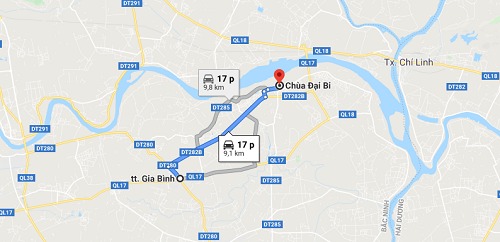 Cách đi đến chùa Đại Bi