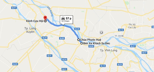 Cách đi đến chùa Phước Huệ